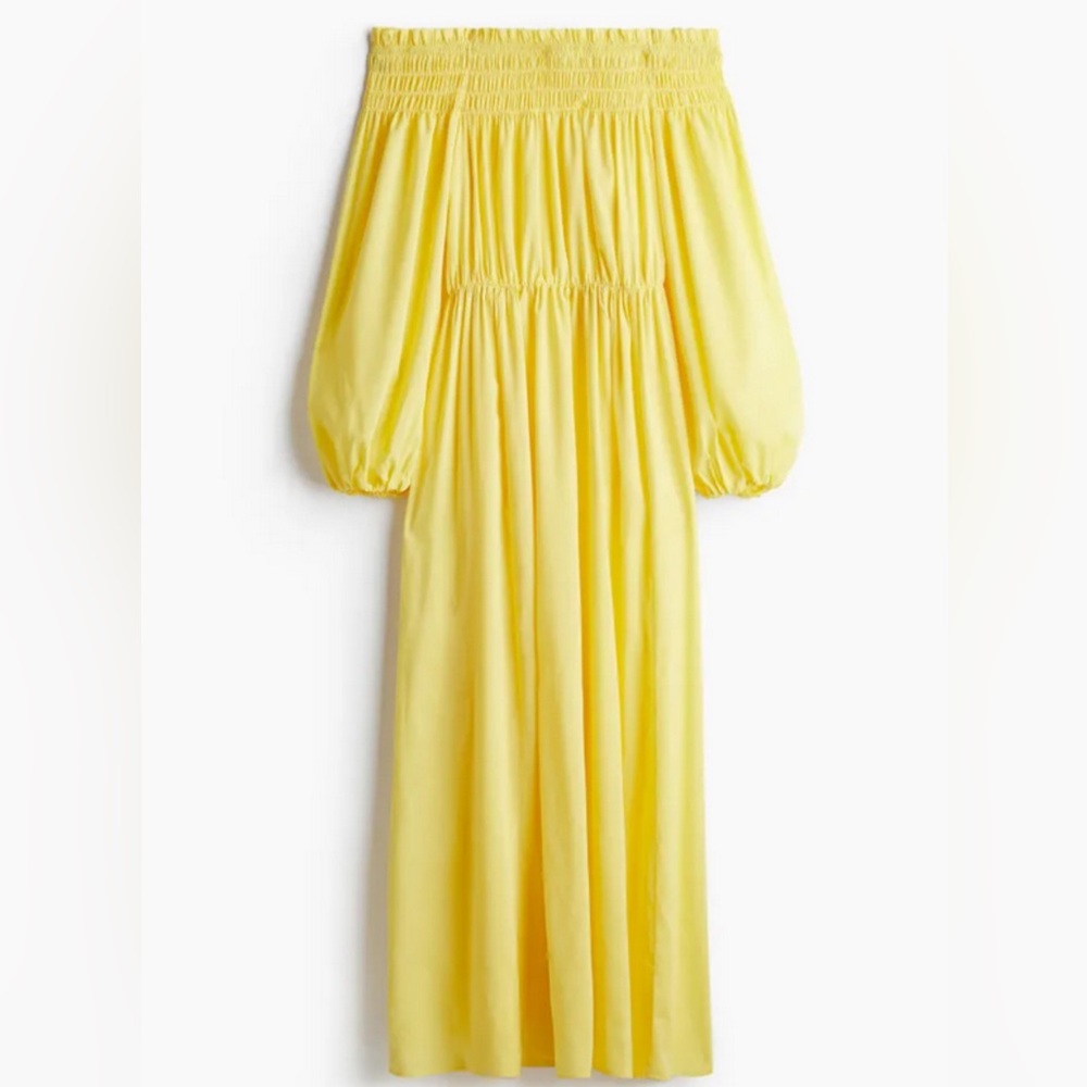 🍋 H&M 🍋 off-shoulder midi maxi dress